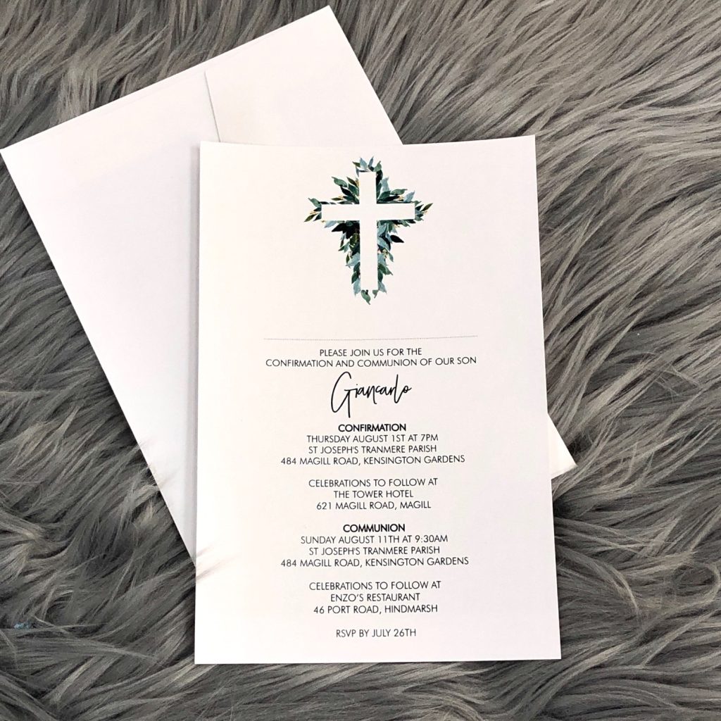 Communion Invitation – Giancarlo - Giftables