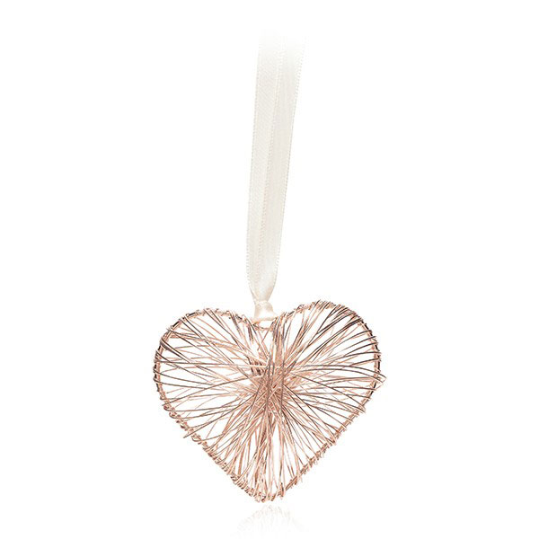 Wedding Charm – Wire Heart Rose Gold - Giftables